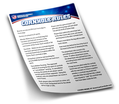 Official Cornhole Rules By The ACO - American Cornhole Organization